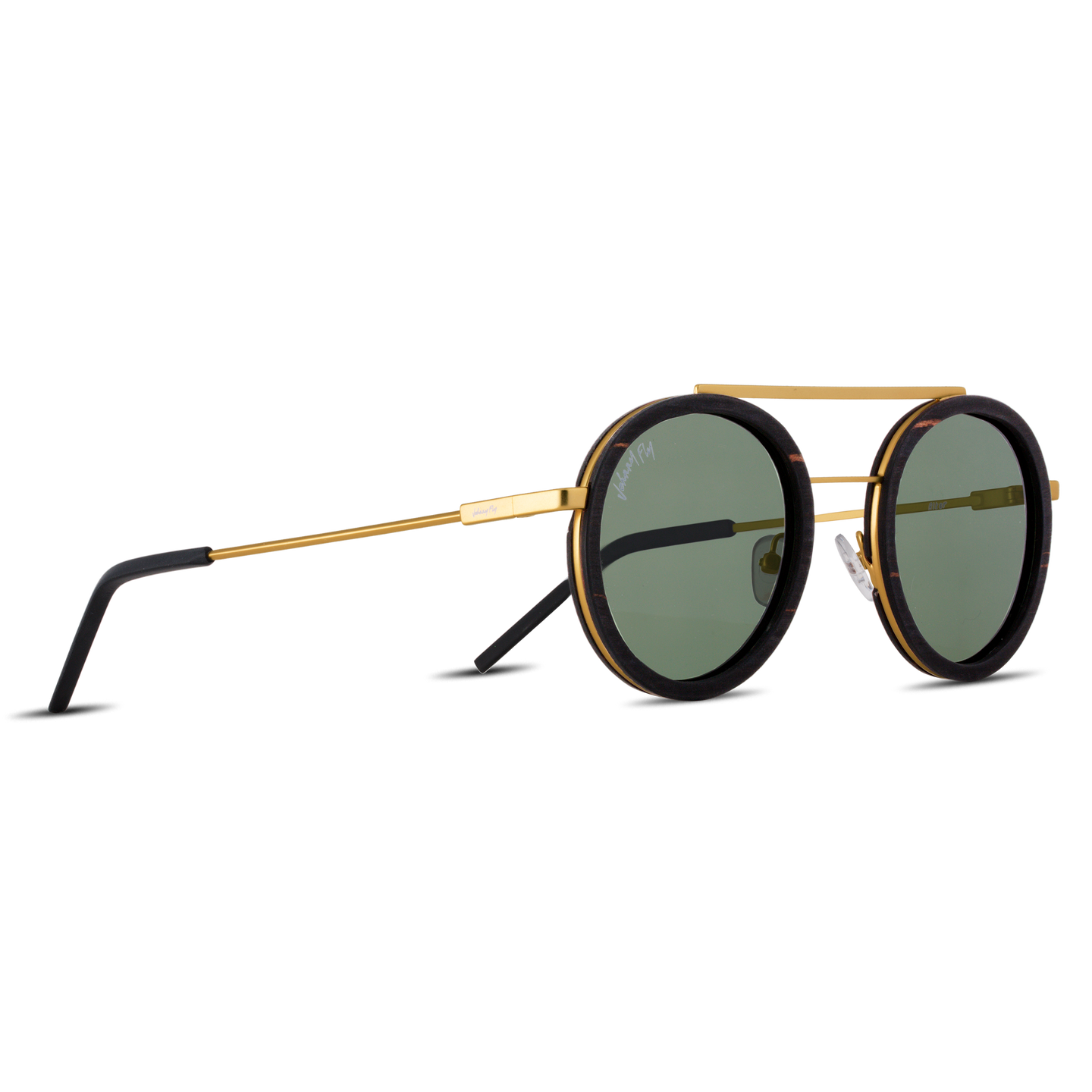 RIKER - Gold - Sunglasses - Johnny Fly Eyewear | #color_gold-ebony