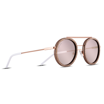 Johnny Fly Riker Rose Gold | Grey / Rose Gold Reflect Polarized Sunglasses | 