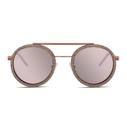 Johnny Fly Riker Rose Gold | Grey / Rose Gold Reflect Polarized Sunglasses | 