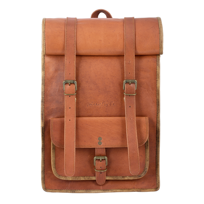 Rolltop Backpack - Johnny Fly - Leather Bags