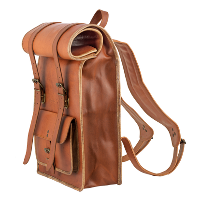 Rolltop Backpack - Johnny Fly - Leather Bags