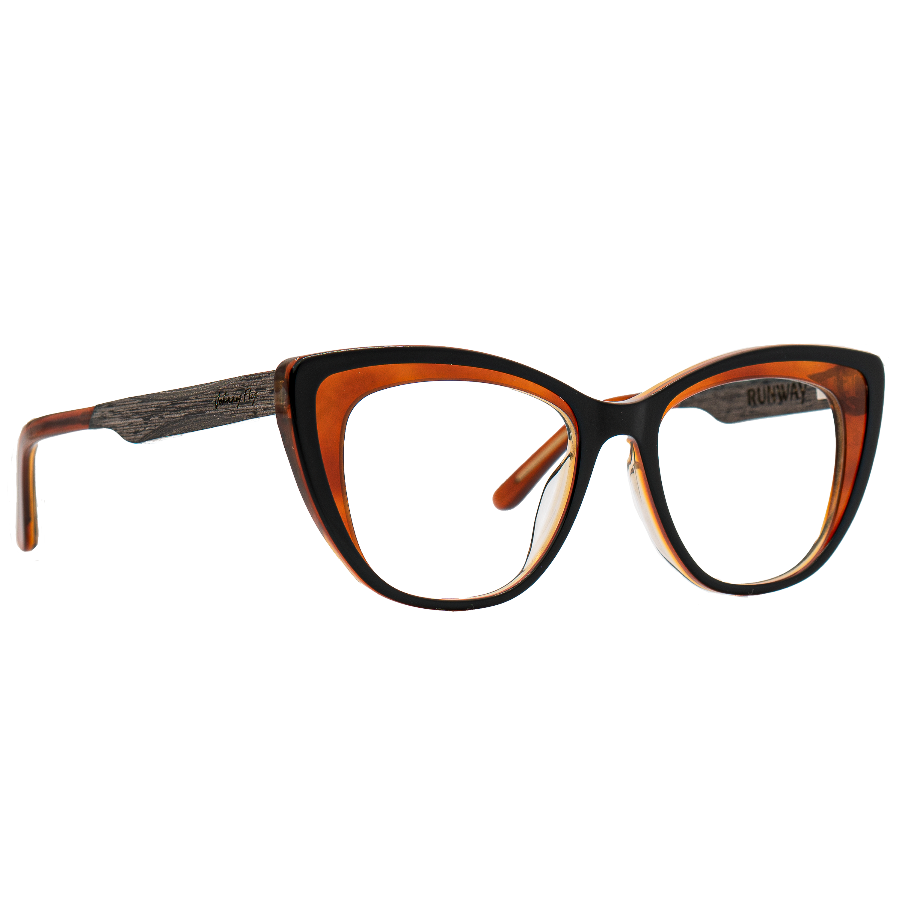 RUNWAY FRAME - Black Leaf - Eyeglasses Frame - Johnny Fly Eyewear | 