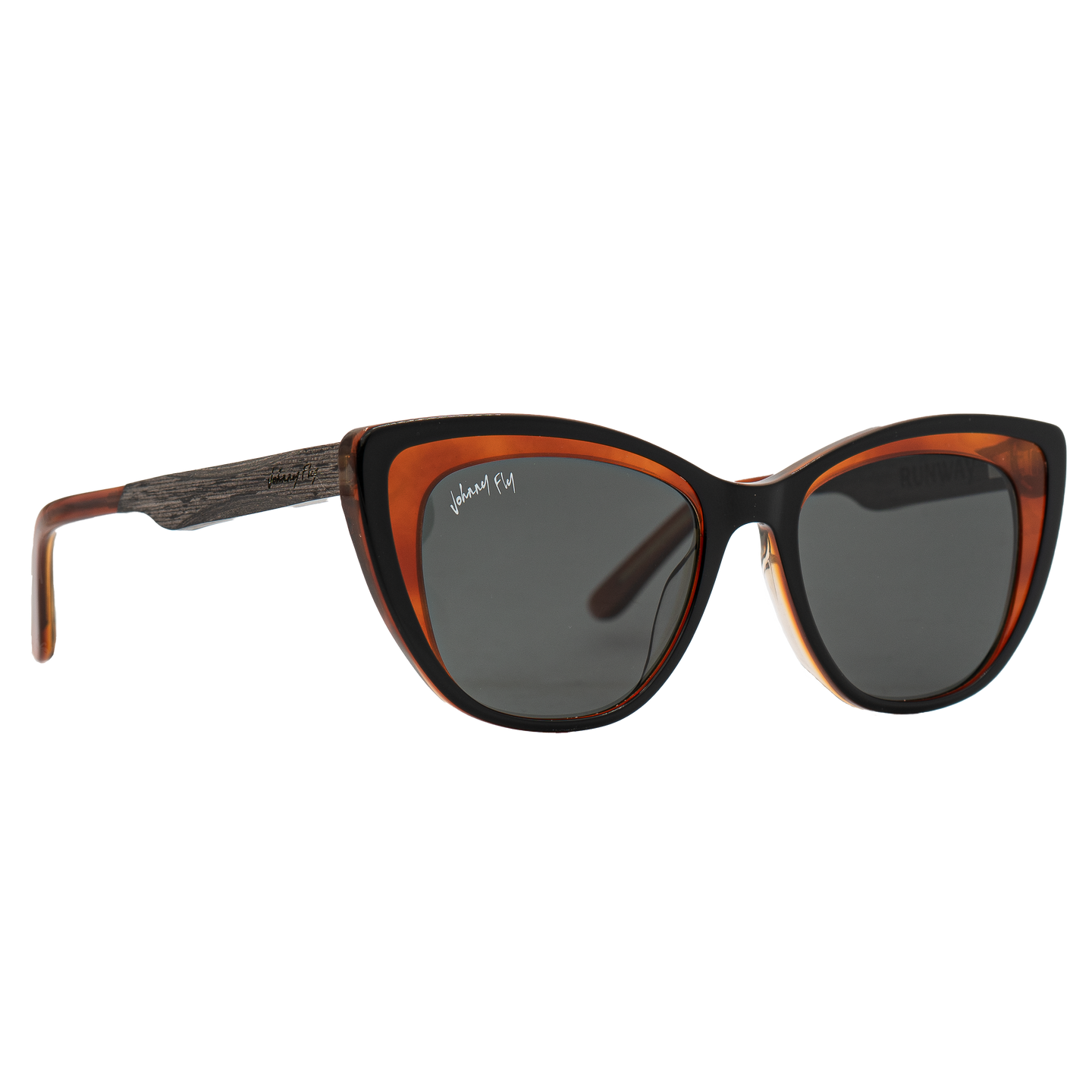 RUNWAY  - Black Leaf - Sunglasses - Johnny Fly Eyewear | #color_black-leaf