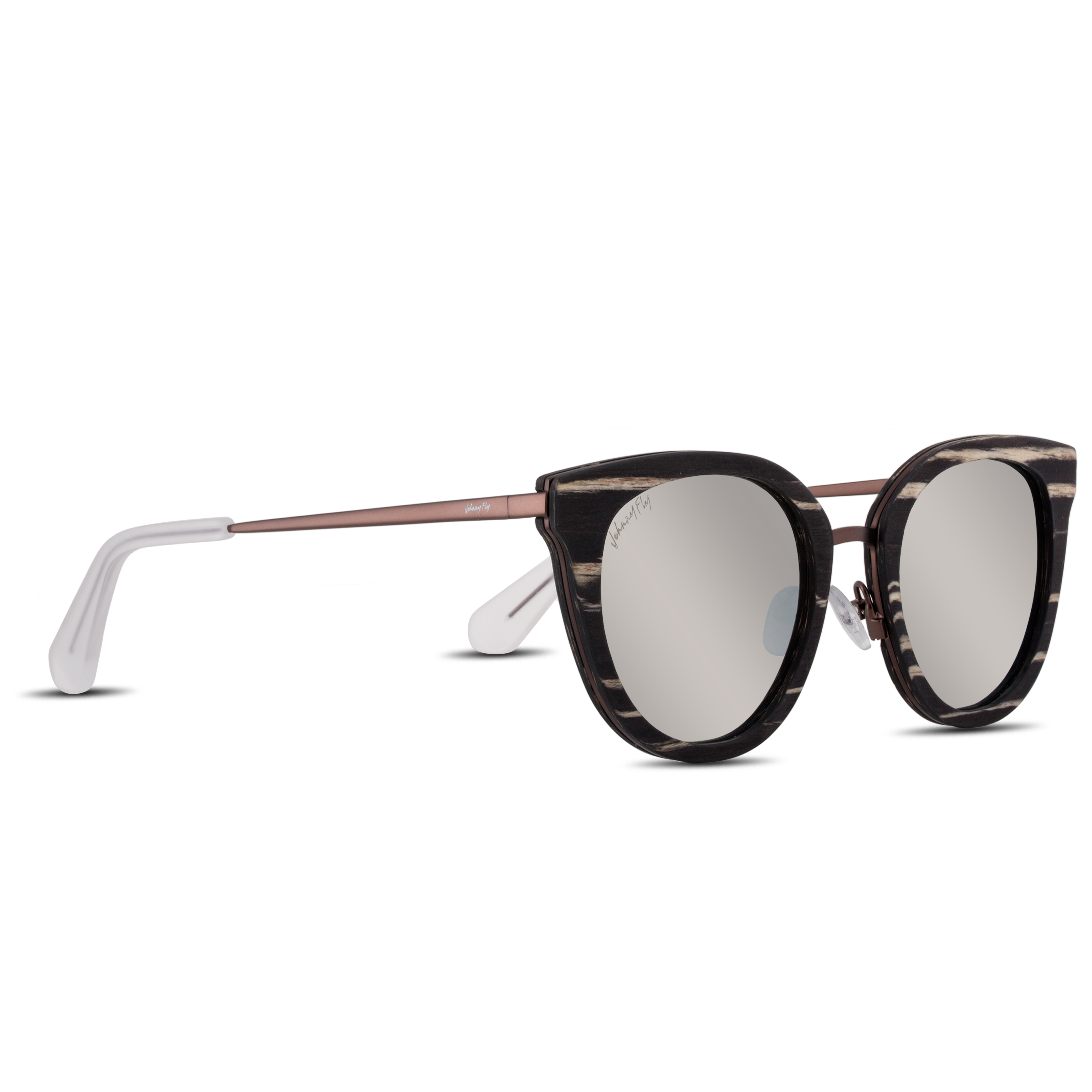 TROI - Black Zebra - Sunglasses - Johnny Fly Eyewear #color_black-zebra