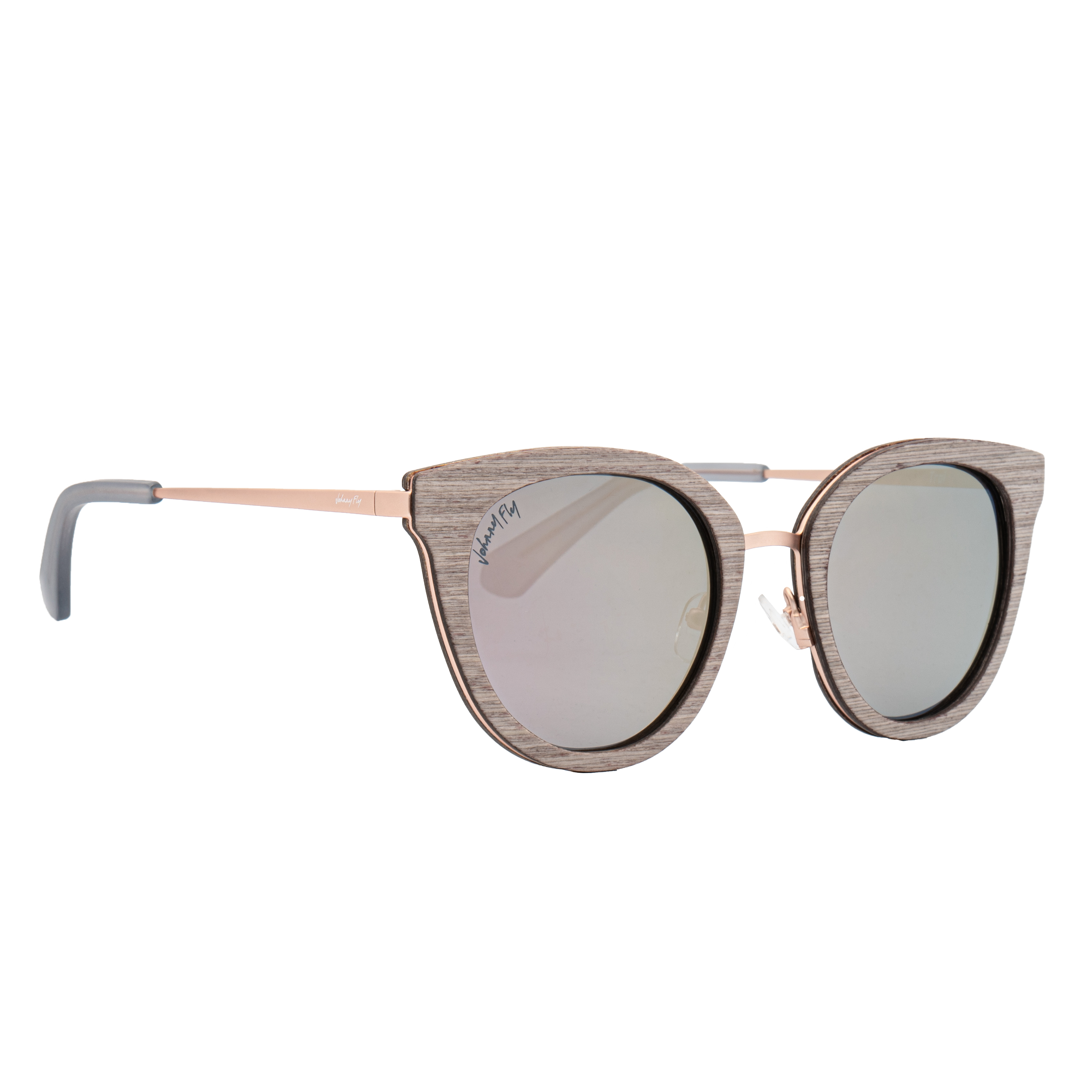 TROI - Rose Gold - Sunglasses - Johnny Fly Eyewear #color_rose-gold