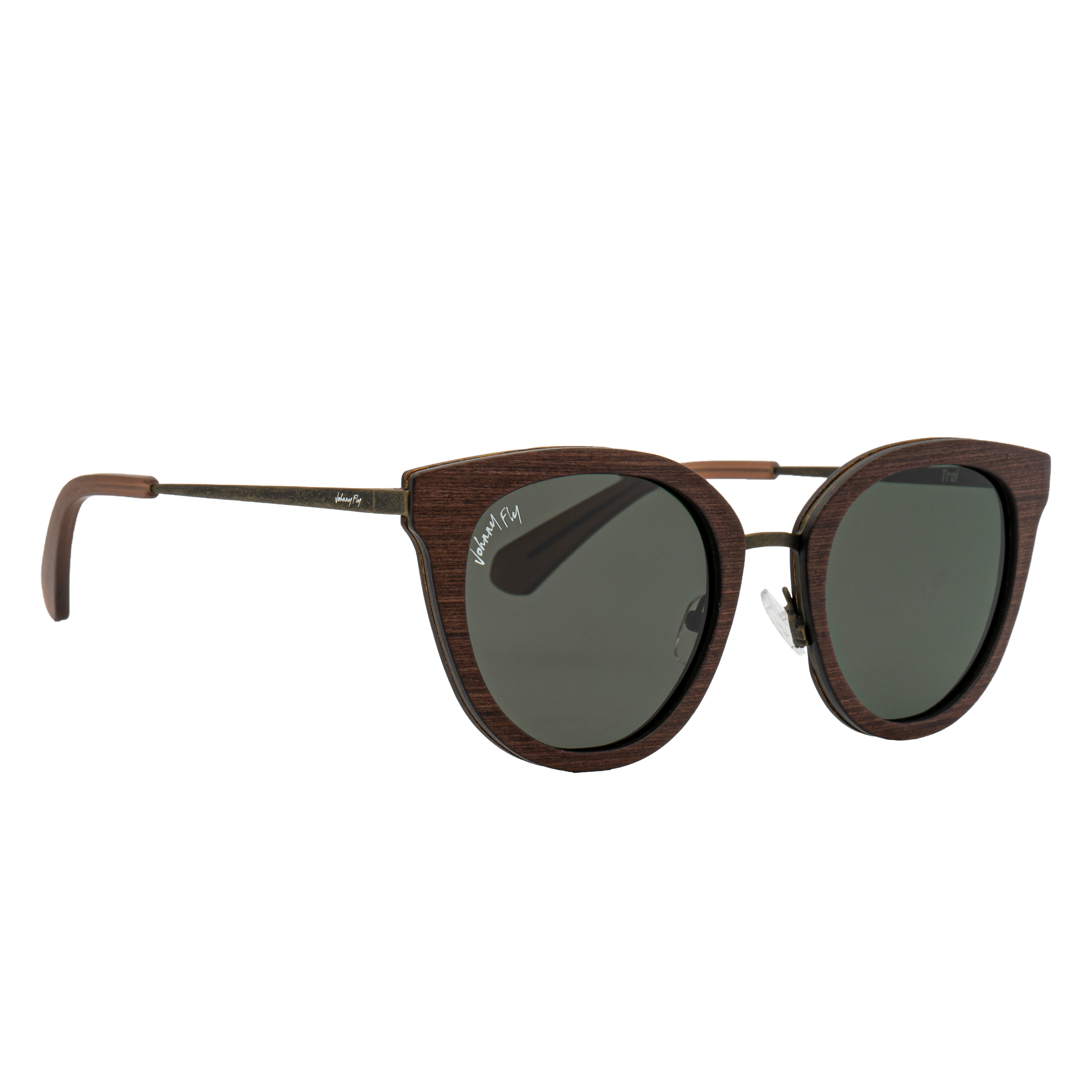 TROI - Weathered Olive - Sunglasses - Johnny Fly Eyewear 