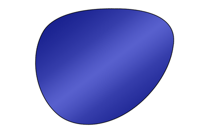 Single Vision NON-Polarized Mirrored Sunglasses Lens - LensAdvizor - Royal Blue Mirror - LensAdvizor